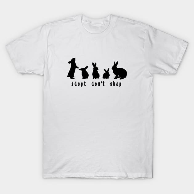 Adopt Don't Shop - Alternate Bunny Edition (Unisex) T-Shirt by Adopt Don't Shop